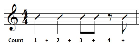 eighth note and eighth rest